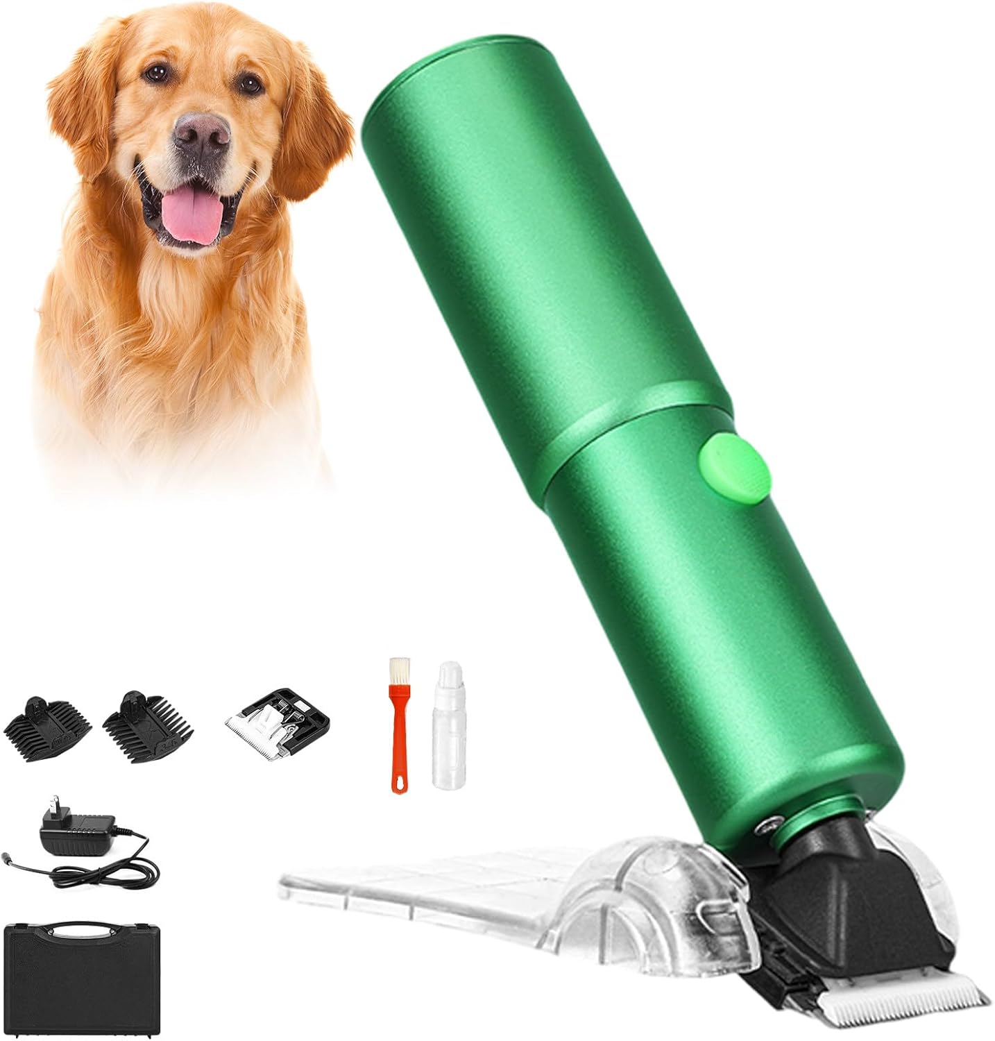 200W Electric pet Clippers 150 MIN runtime Electric Livestock Clipper for Sheep Goats Long-haired Dogs Long-haired Cats etc Emerald