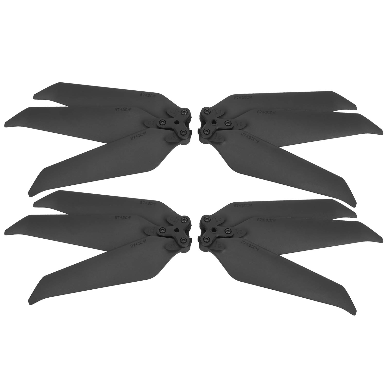 3 Blades Propellers, urable Nylon Fiber Noise Reduction Foldble 2 Pairs Drone 3 Blades Propeller Quadcopters & Multirotors for D JI M avic 2 Pro Remote & App Controlled Vehicles
