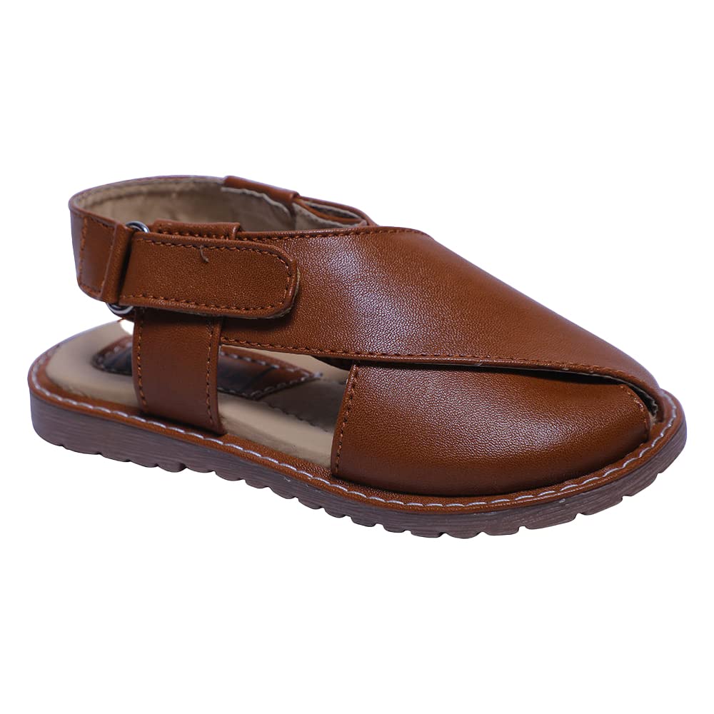 Hopscotch Boys Leather Sandals In Brown Color for Ages 18-24 Months (B0BN234N2F) Amazon Price History, Amazon Price Tracker