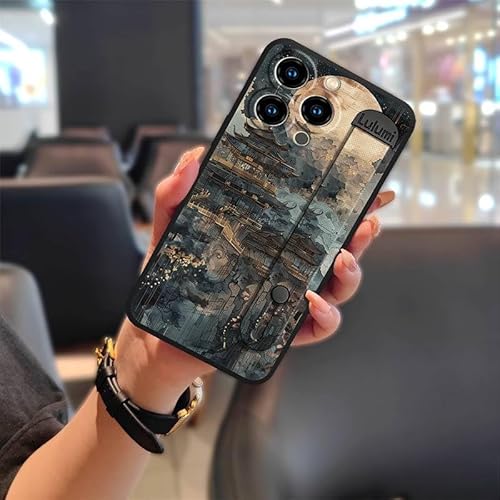 Phone Case Compatible with Oukitel C3 2025, Cell phone cover Wrist Strap Shockproof Wristband Phone cover Soft case Anti-knock D