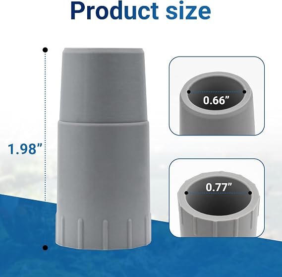 Aquarium Rubber Adapter Ribbed Hosing for Fluval 304/305/306/307/404/405/406/407, 2 Pack