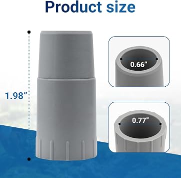 Aquarium Rubber Adapter Ribbed Hosing for Fluval 304/305/306/307/404/405/406/407, 2 Pack