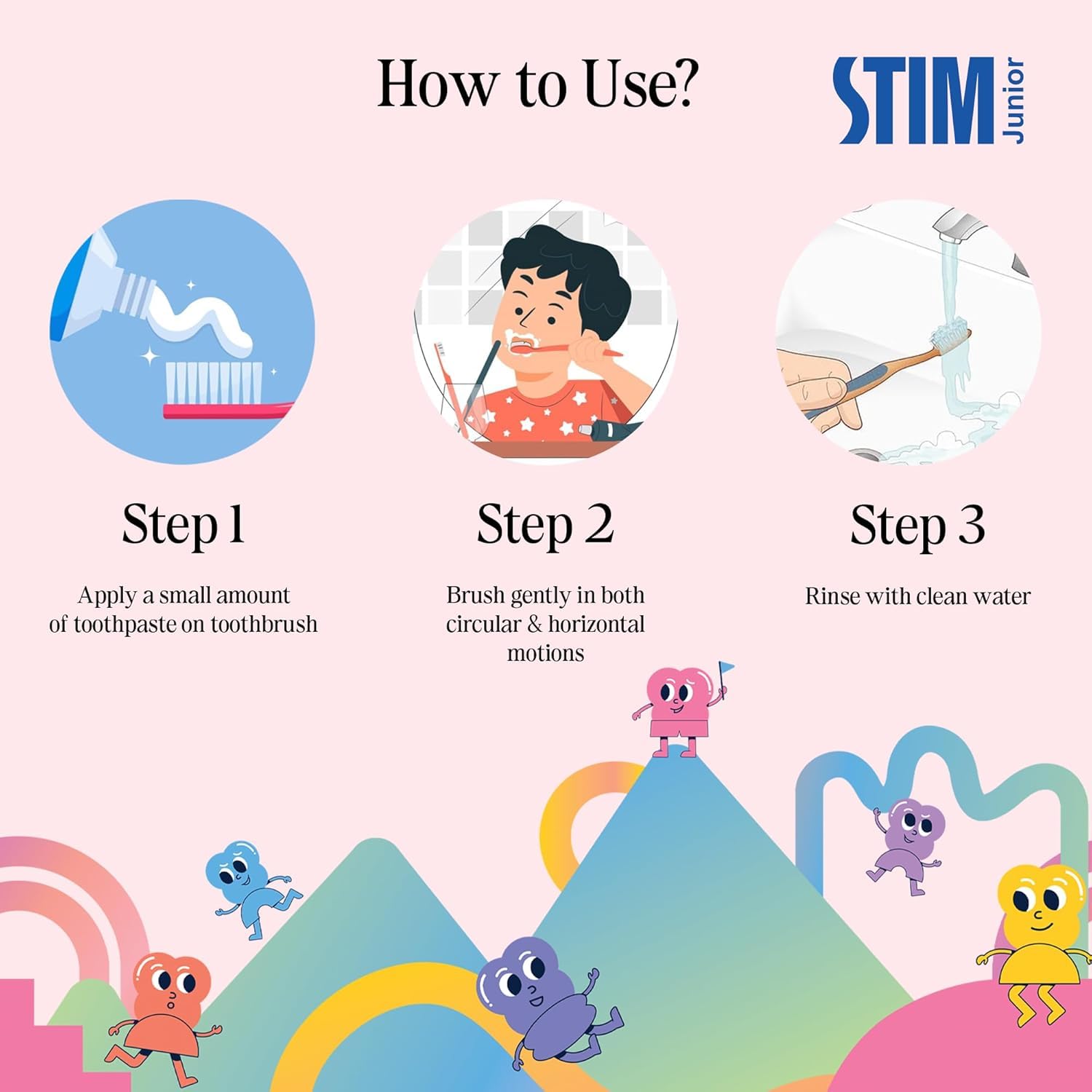 STIM Junior Baby Toothpaste | 6-36 Months | Safe to Swallow 3