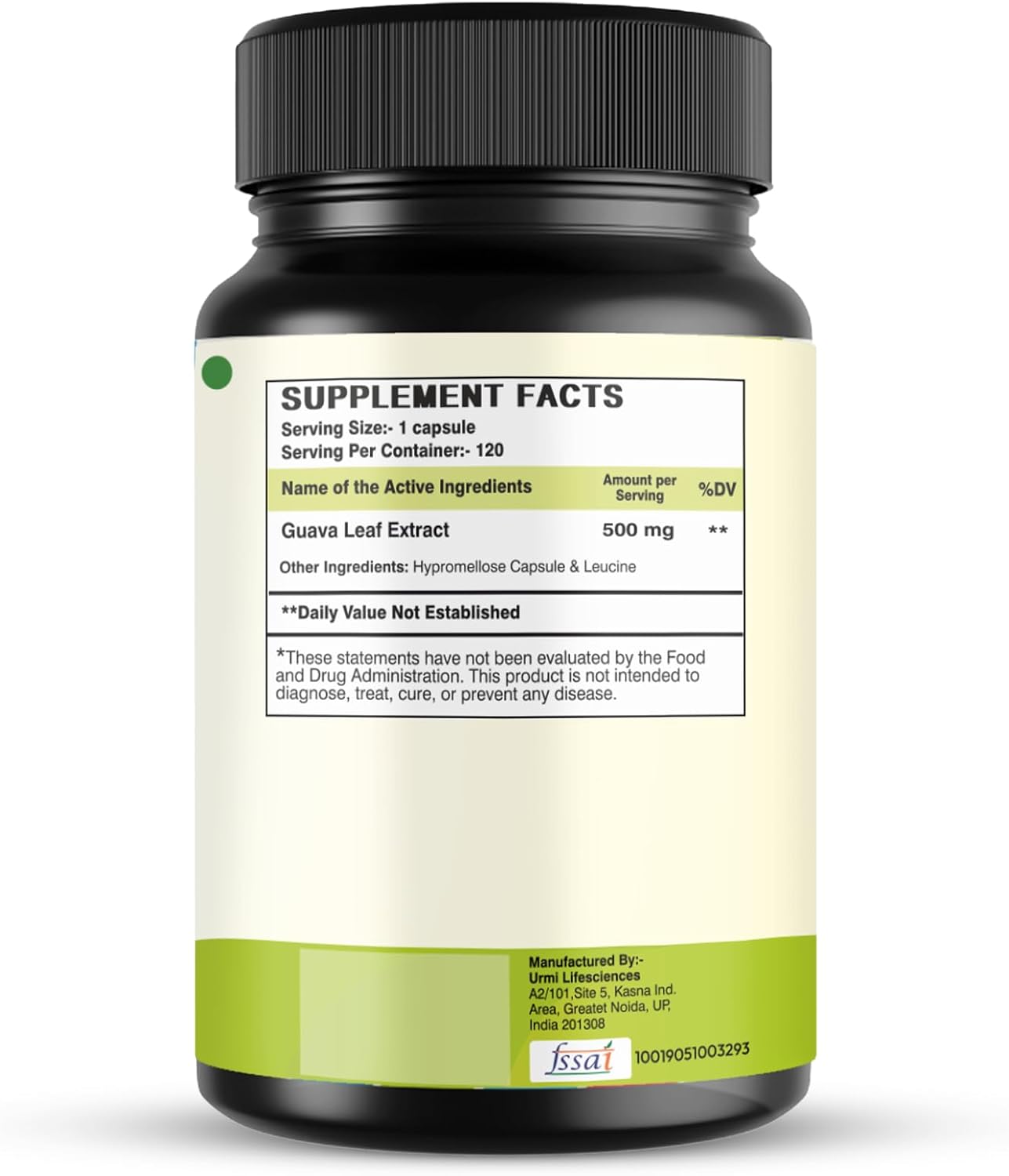 Pure Guava Leaf Extract Supplement 500Mg | Antioxidant Support Digestive Health Skin Vitality | Non GMO Gluten Free Vegan Capsules (120 Count) - Image 9