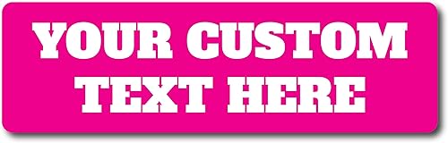 Miniatura 4 de Adhesivo personalizado para parachoques  Adhesivo personalizable para parachoques  Varios tamaños y cantidades  20 fuentes  10 colores de fondo