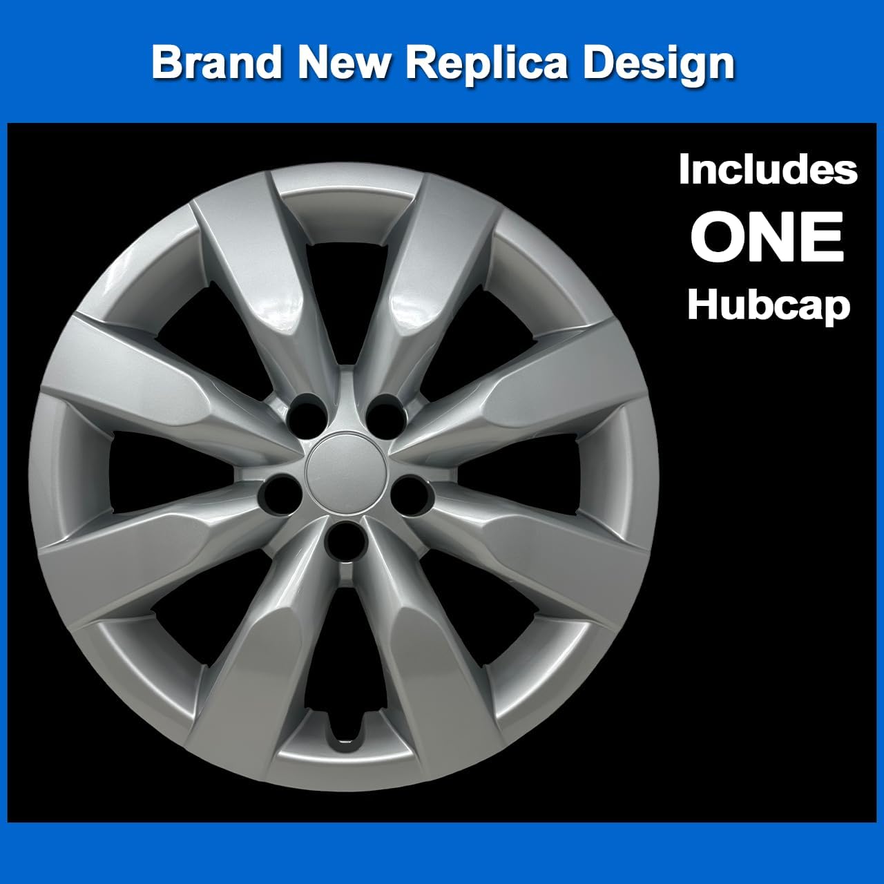 Premium Hubcap Replacement for Toyota Corolla 2014-2016, 16-inch Replica Wheel Cover (1 Piece)