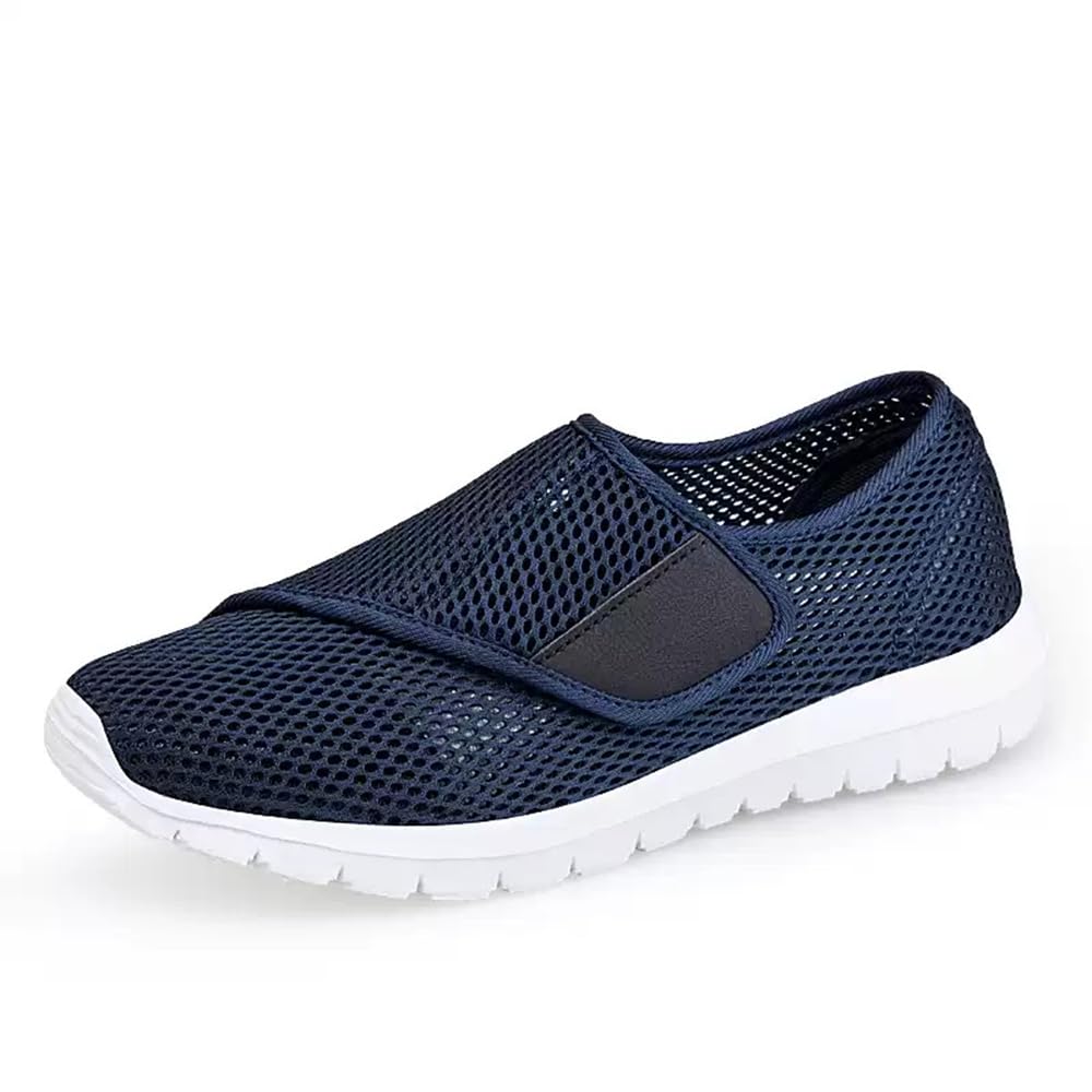 Scarpe Ortopediche Extra Larghe per Diabetici con Chiusura Calzature Sanitarie per Anziani e Persone con Piedi Gonfi