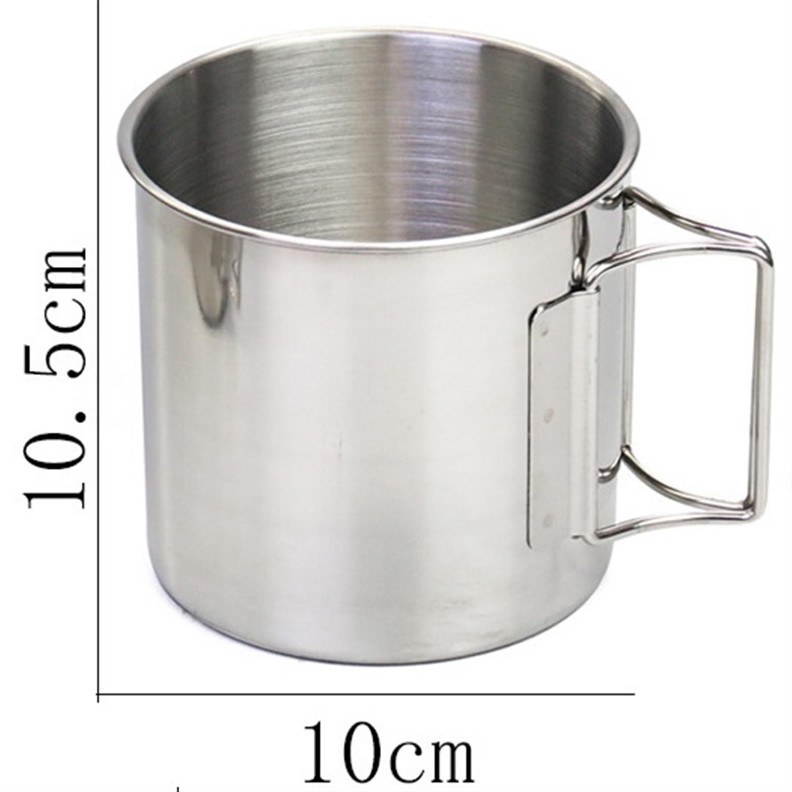 Wasserbecher Becher Faltbarer Griff Tragbare Reise Camping Tasse Milch Teetasse Kaffeetasse