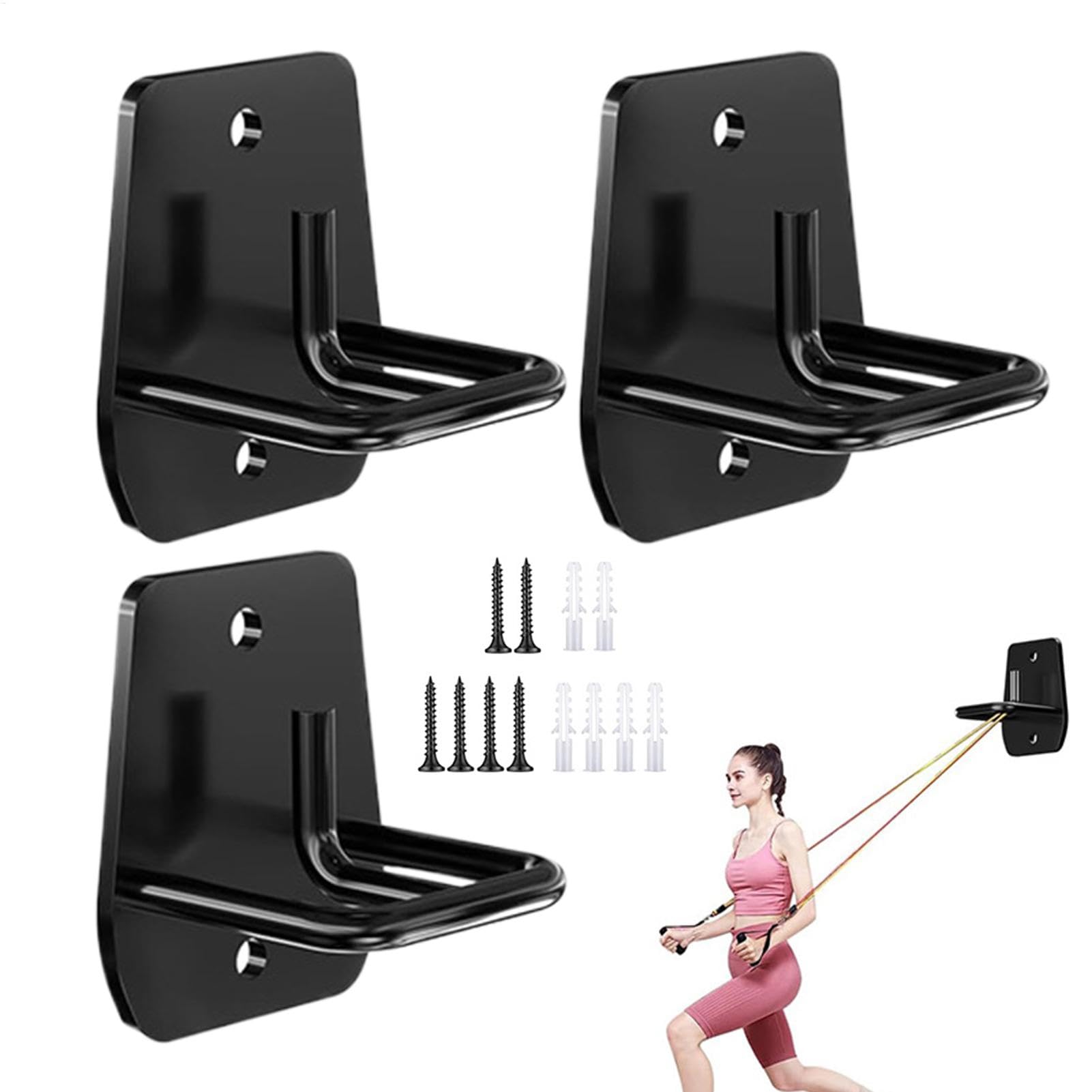 Anclajes de banda de resistencia,Anclajes de pared para banda de resistencia,Anclajes de fitness montados en la pared para bandas de ejercicio | Anclajes de gimnasio en casa para gimnasio en casa, ent