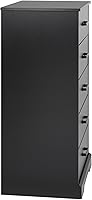 Vista 10 de Prepac Cómoda rústica estilo casa de campo, cómoda negra para dormitorio, cómoda con 5 cajones de 18.5 pulgadas de profundidad x 27.5 pulgadas