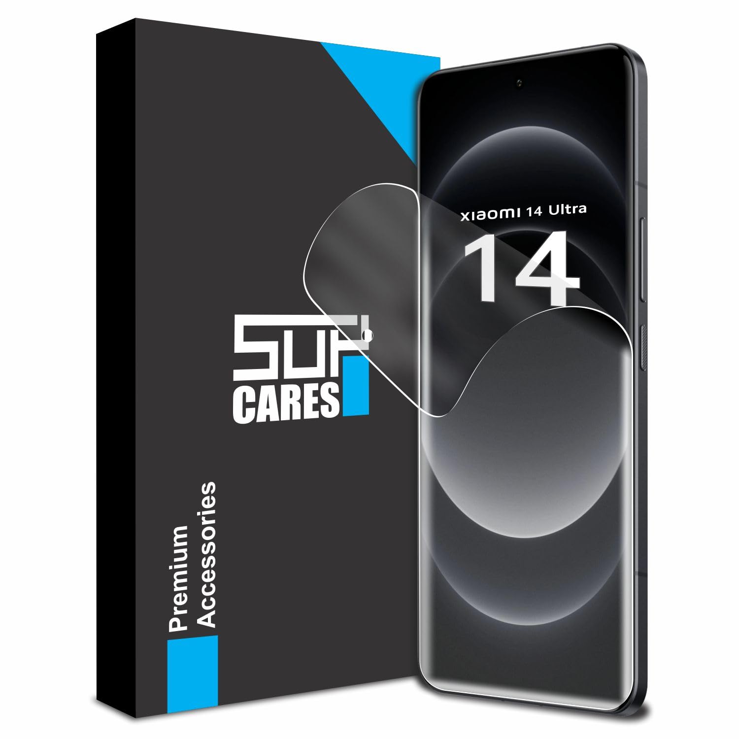 SupCares TPU Anti Glare Matte Unbreakable Membrane Screen Protector for Xiaomi 14 Ultra 5G (6.73 Inch) with Easy-Self Installation Kit | Transparent (B0D95WTSFH) Amazon Price History, Amazon Price Tracker