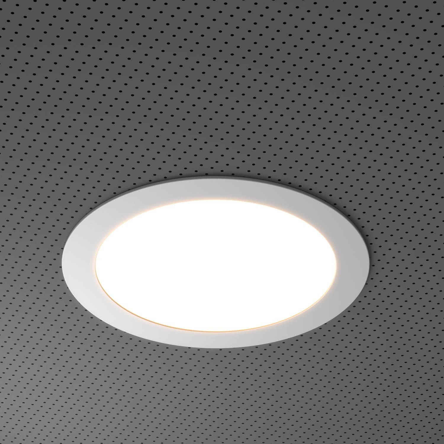TRAXON LUXPOINT® Downlight LED Empotrable Slim 20W 3CCT 3000K/4000K/6500K con Driver Externo, Panel LED Redondo Ø224mm Corte 205-210mm, Foco LED Techo Interior 120° 220-240V (Blanco, 20W CCT)