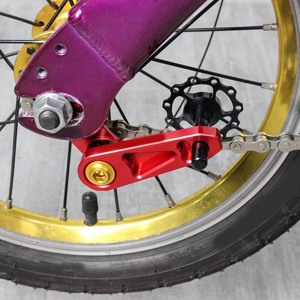 Ajustador de cadena para bicicletas de una sola velocidad y engranaje fijo | Tirador de eje de acero