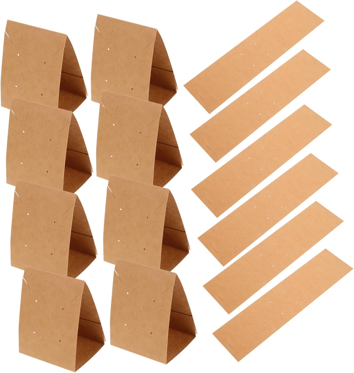 STOBOK 100pcs Earring Display Cards Simple Cardboard Holders for Earrings Necklaces and Jewelry Elegant Packaging for Jewelry Storage and Display