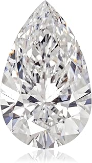 Moissanite Loose Stone 0.5-10 Carat D Color VVS1 Clarity Pear Cut Moissanite Gemstones with GRA Certificate for Diamond Jewelry Making