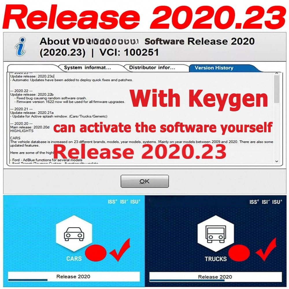 Logiciel 2024 Le Plus récent 2021.11 avec Keygen Vd-150 Pro Nouveau Vci Bluetooth pour TNESF ORPDC Obd2 Scanner Outils pour Voitures/Camions OBD-II Outil de Diagnostic，Lecteur de Codes de Diagnostic