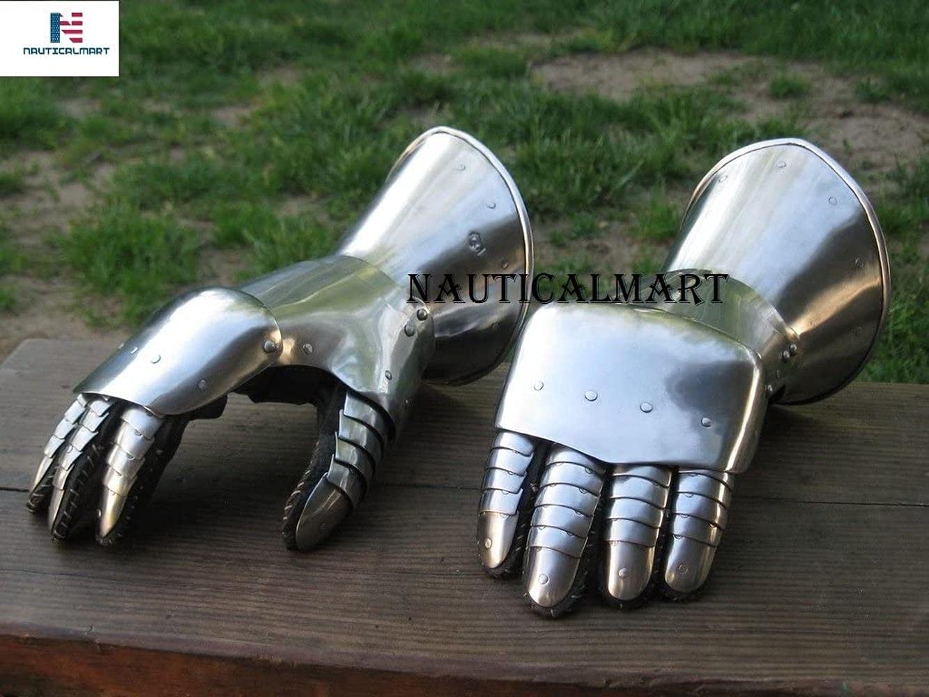 NauticalMart Medieval Knight Gauntlets Functional Armor