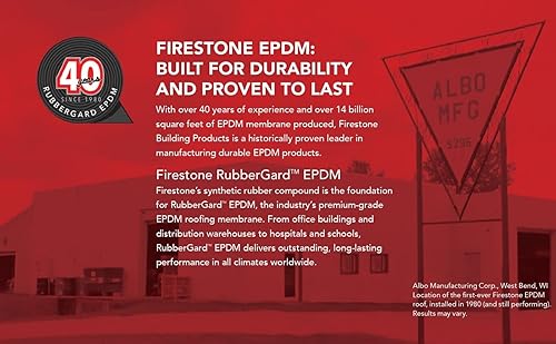 Miniatura 2 de 10' x 100' Firestone Rubbergard 45-Mil EPDM Roofing Rubber