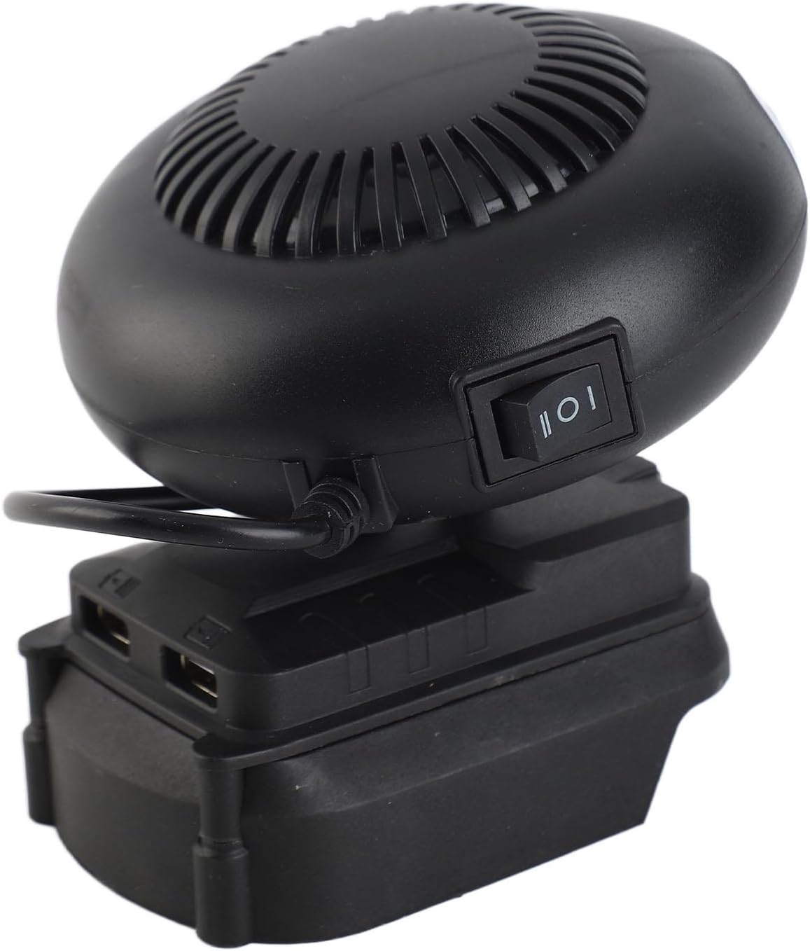 GOWENIC 18V Battery Powered Heater, 170W 2 Gears Small Space Heater, Compatible with 18V B Series Lithium Batteries like BL1815 BL1850, Battery Not Included