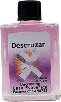 Uncrossing Oil Descruzar Aceite Spiritual Anointing Oil by CASA ESOTERICA MAGICK SPACE - Spiritual Cleansing & Remove Curses and Break jinxes & Driving Away Evil-0.5 FL OZ 1 Pack