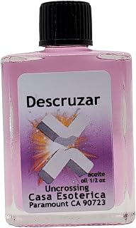 Uncrossing Oil (Descruzar Aceite) Spiritual Anointing Oil by CASA ESOTERICA MAGICK SPACE - Spiritual Cleansing & Remove Curses and Break jinxes & Driving Away Evil-0.5 FL OZ (1 Pack)