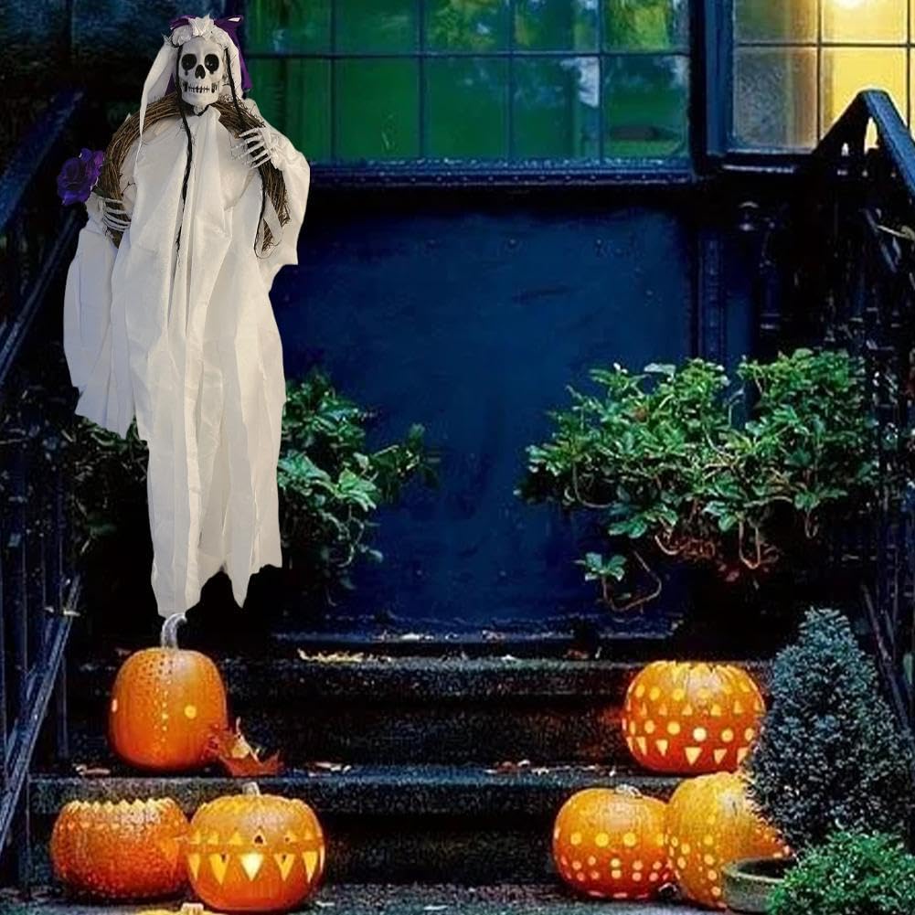 Halloween Deco Squelette Avec Tout Le Corps Mobile - 40,5Cm Squelette