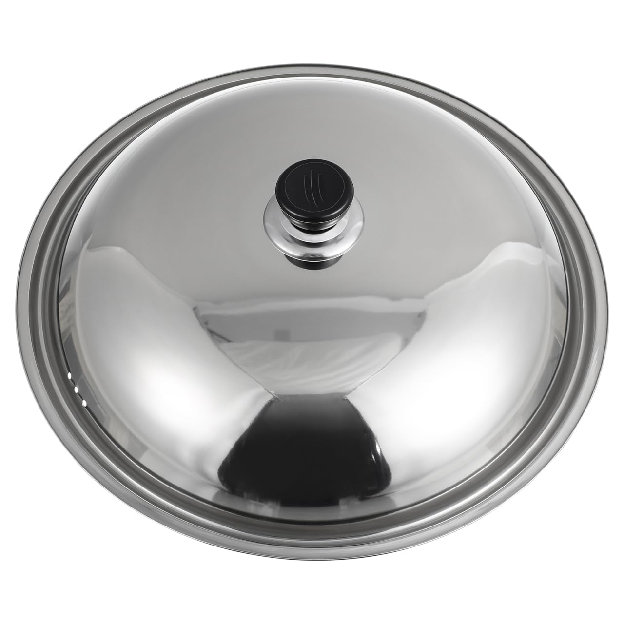CALLARON Cubierta universal para ollas, tapa de vapor, tapa universal, tapa de olla de 14 pulgadas, tapa para sartén, tapas de wok, tapa de sartén plateada, tapa de olla de cúpula de tocino,