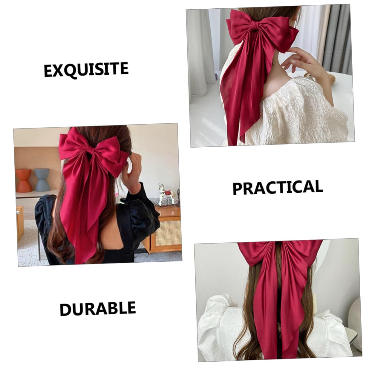 FRCOLOR 10 horquillas francesas para el pelo, accesorios para el pelo, pinzas para el pelo, diademas, tiara de Halloween, lazos para el pelo para niñas, gran tela