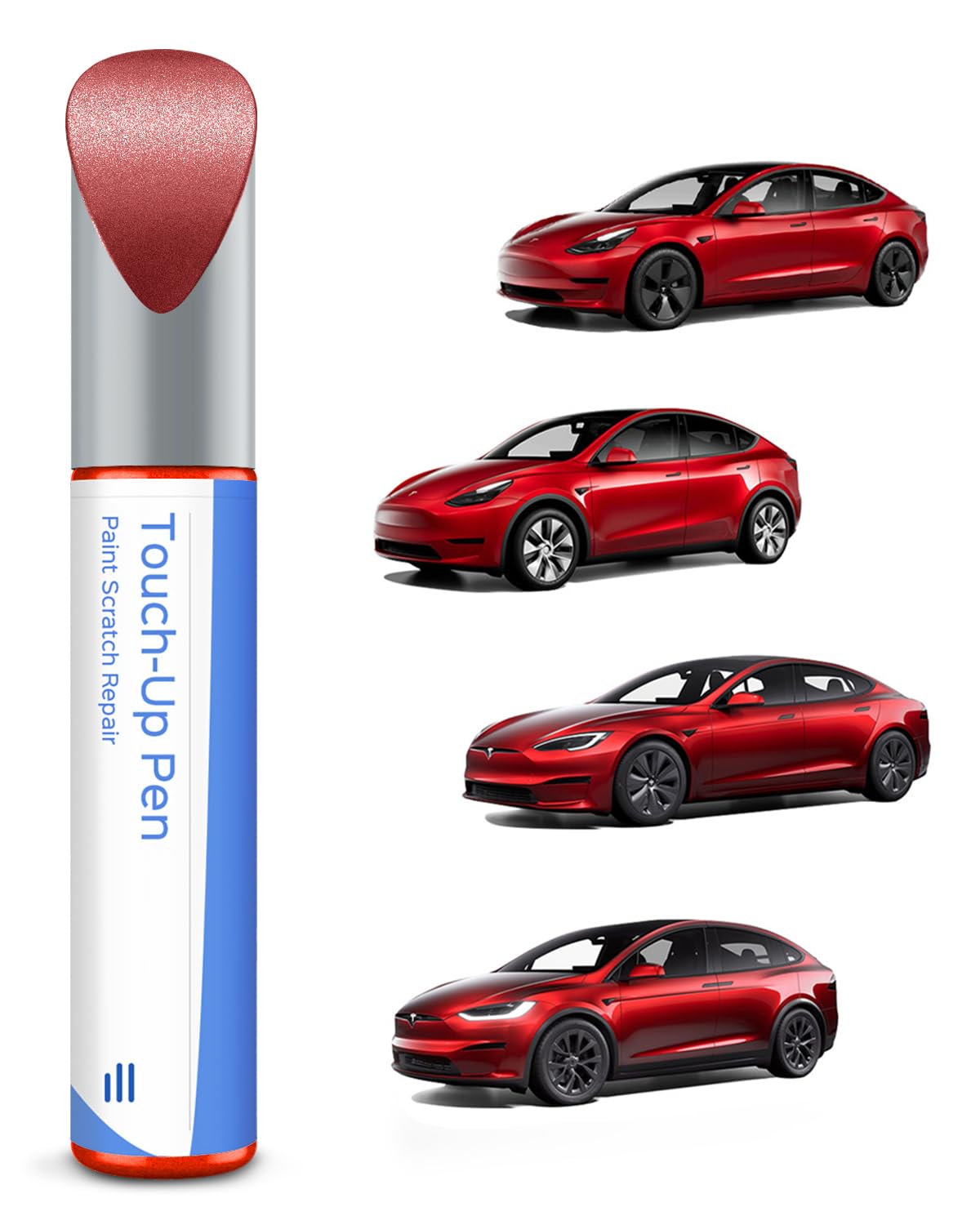 (PMMR/PPMR) Rot Tesla Lackstift -DIY Kratzer Reparatur mit Farbabstimmung für Model 3/Y/S/X