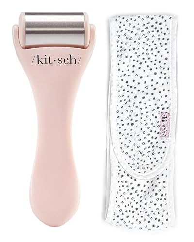 Kitsch Rodillo de cara de hielo de acero inoxidable y diadema de microfibra Spa con descuento