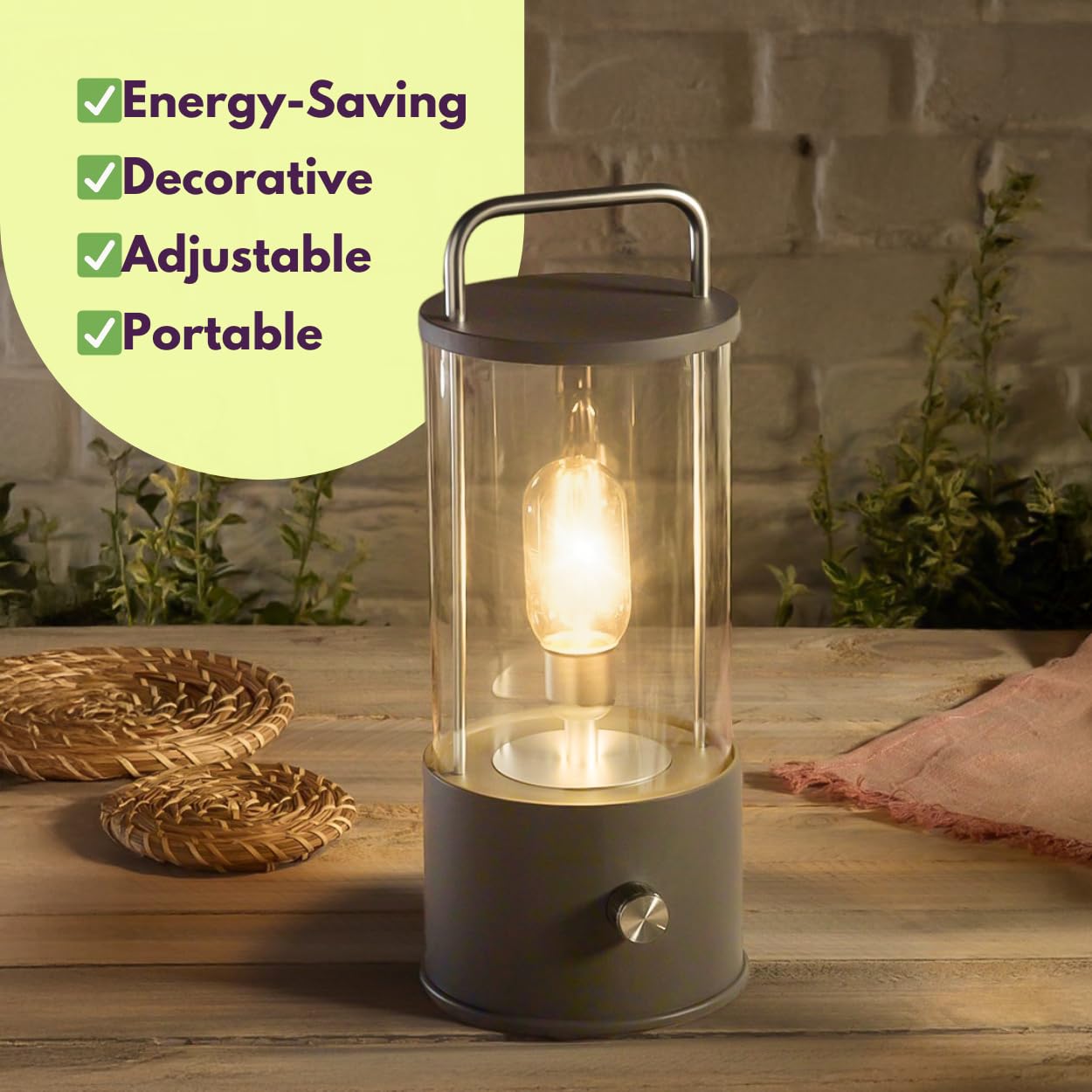 Marco Paul Kentish Nordic Lantern Rechargeable via USB Cable