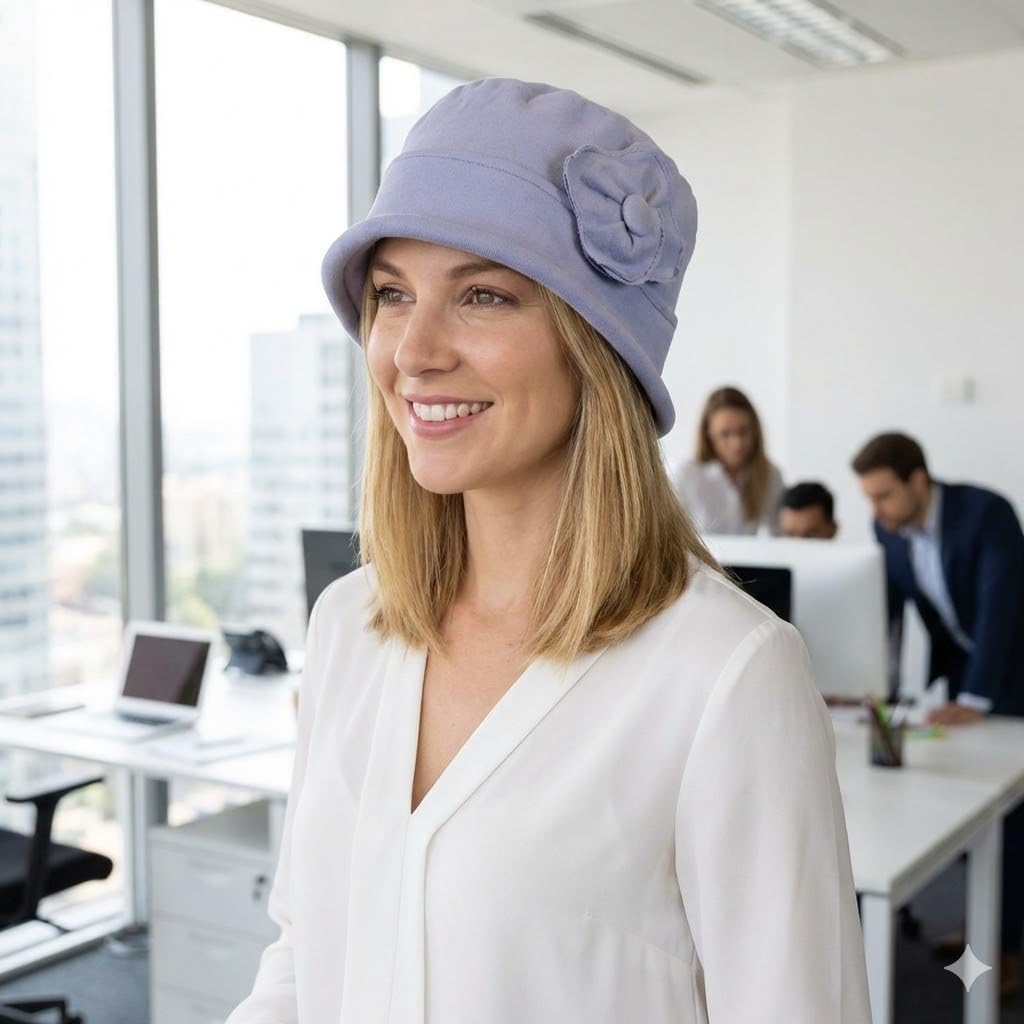Hats Scarves & More Chemo Headwar for Women 100% Combed Cotton Cloche Cancer Hats 50+ UPF Sun Protection Gatsby