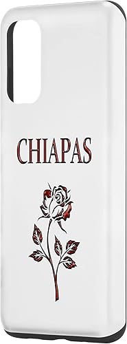 Miniatura 2 de Galaxy S20 Chiapas funda de celular Fundas de teléfono mexicano Funda de flor roja