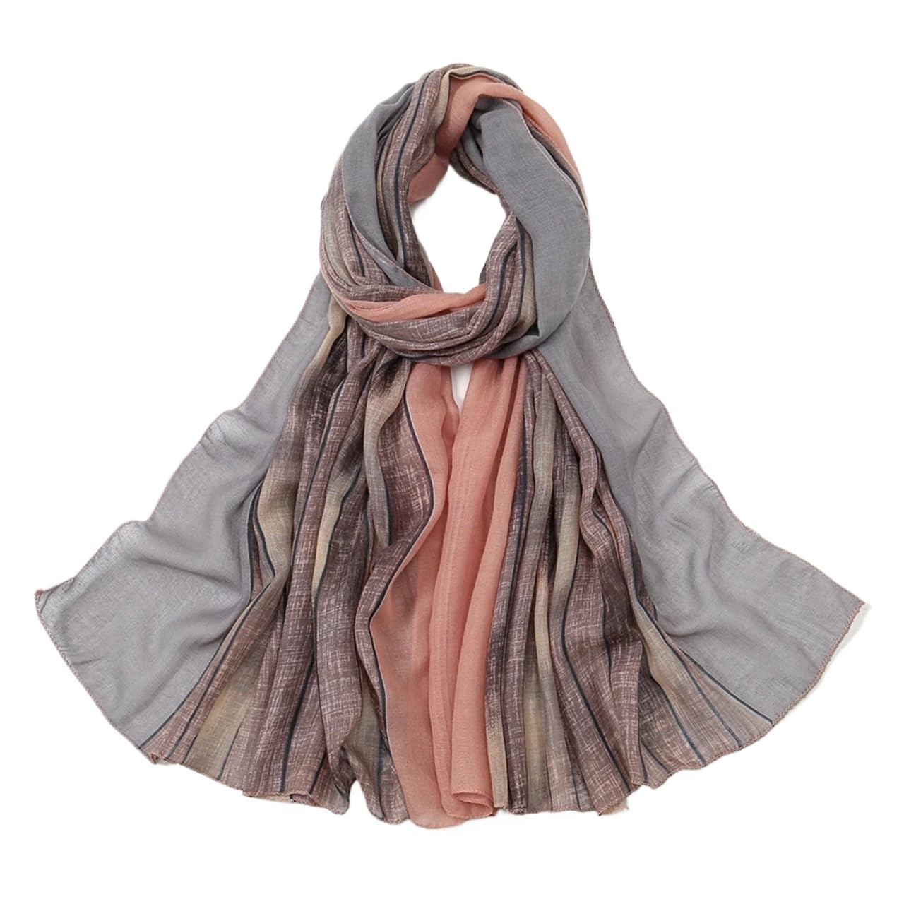 Sciarpa Primaverile 2 pezzi sciarpa primaverile stampata di cotone for le donne grandi dimensioni foulard avvolgente fascia stola
