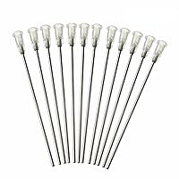 Vista 1 de LTKJ 100 agujas dispensadoras romas punta de aguja de jeringa para pegamento de tinta líquido 16GA 4 pulgadas/3.9 in de longitud