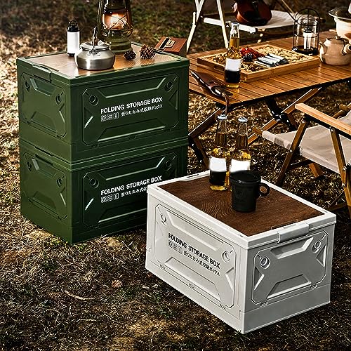 Boîte rangement pliable camping étanche ouverture 5 côtés - 8