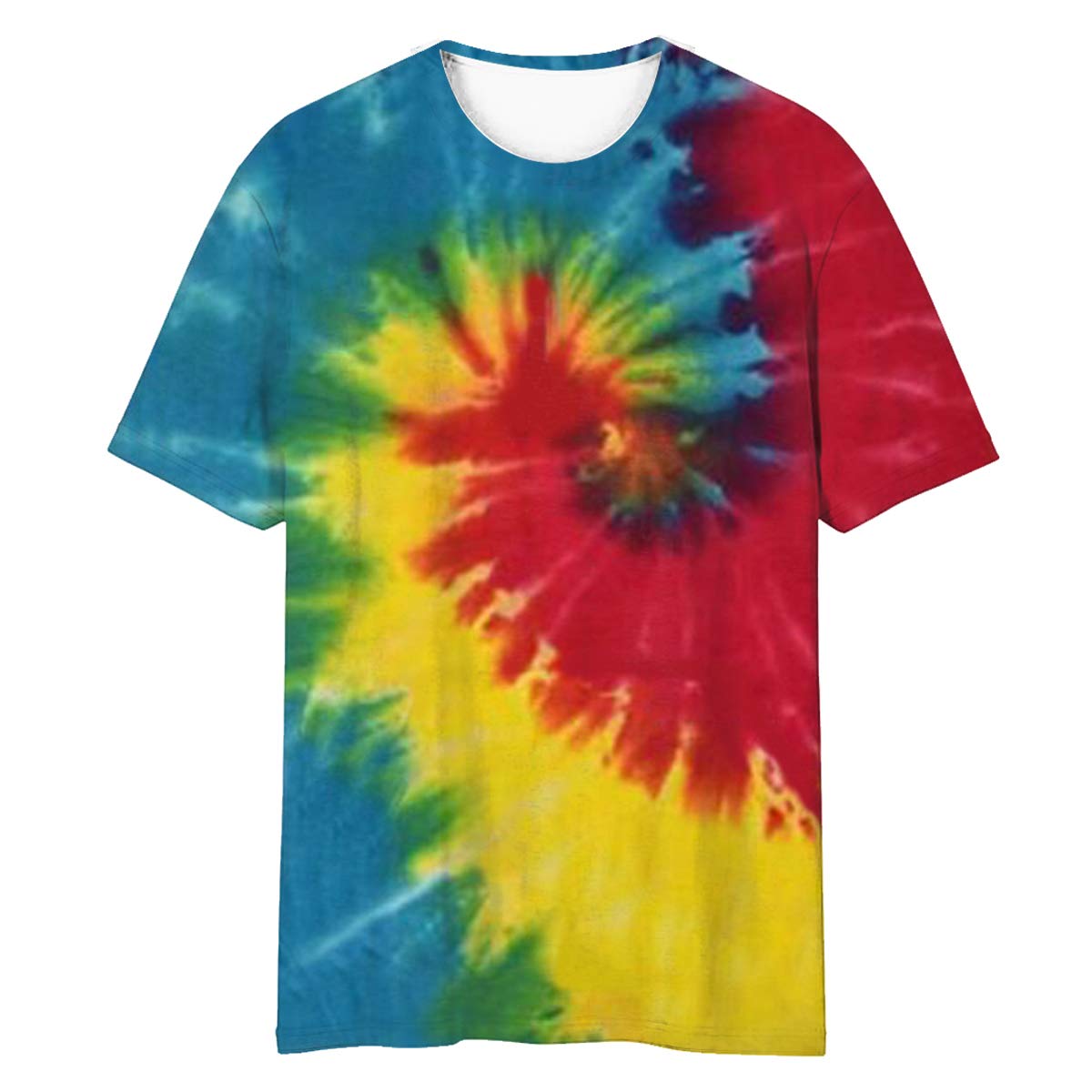 Men's Tie-dye T-Shirt Women Color Print Pattern Fashion Tee