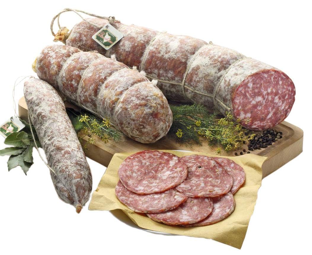 0riginal Italienische Fenchelsalami ca. 1,2 Kg - Finocchiona aus der Toskana - Geschenkidee WF-10152