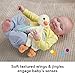 ​Fisher Price Baby Sensory Toy Snuggle Up Goose Plush with Jingle Sounds for Developmental Play Newborns Ages 3+ Months