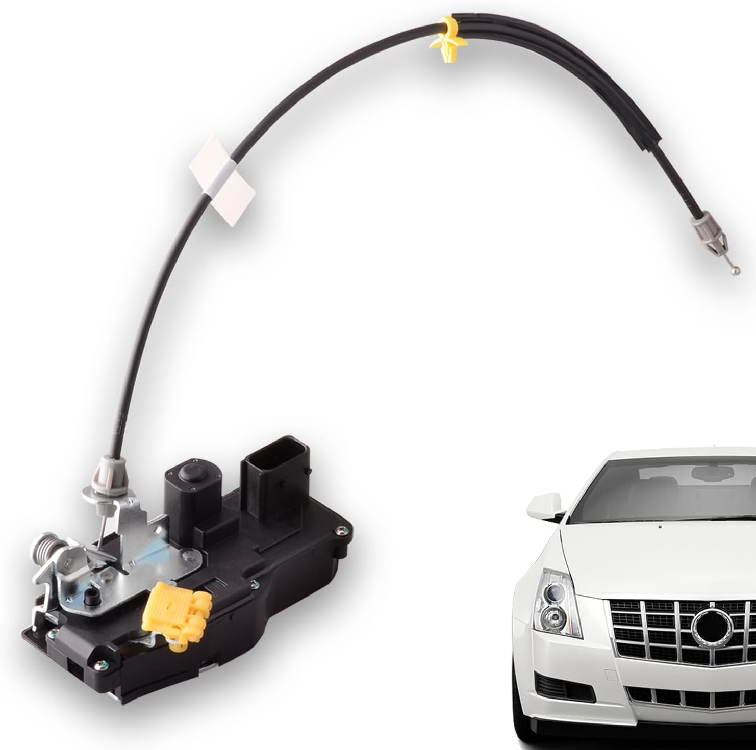 Front Left Driver Side Door Lock Latch Actuator Compatible for Cadillac CTS 2008-2014 W/O Key Hole 8-Pins Replace 22922943, 23190383, 25831217, 25876536, 15269872, 19210210, 20922217, 22791011