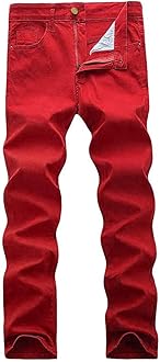 WULFUL Men's Slim Fit Skinny Stretch Comfy Jeans Denim Pants