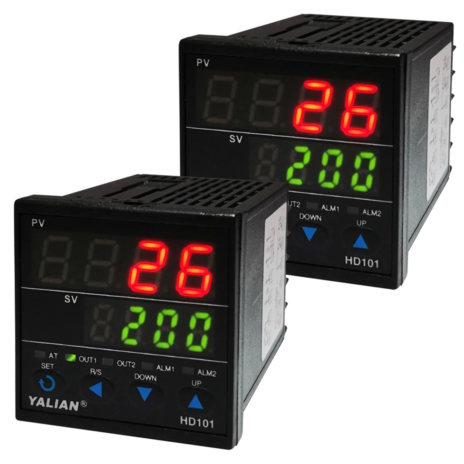 Digitaler Temperaturregler mit zweizeiliger Anzeige, Thermoelementeingang, Relaisausgang, Thermoregler(HD701)
