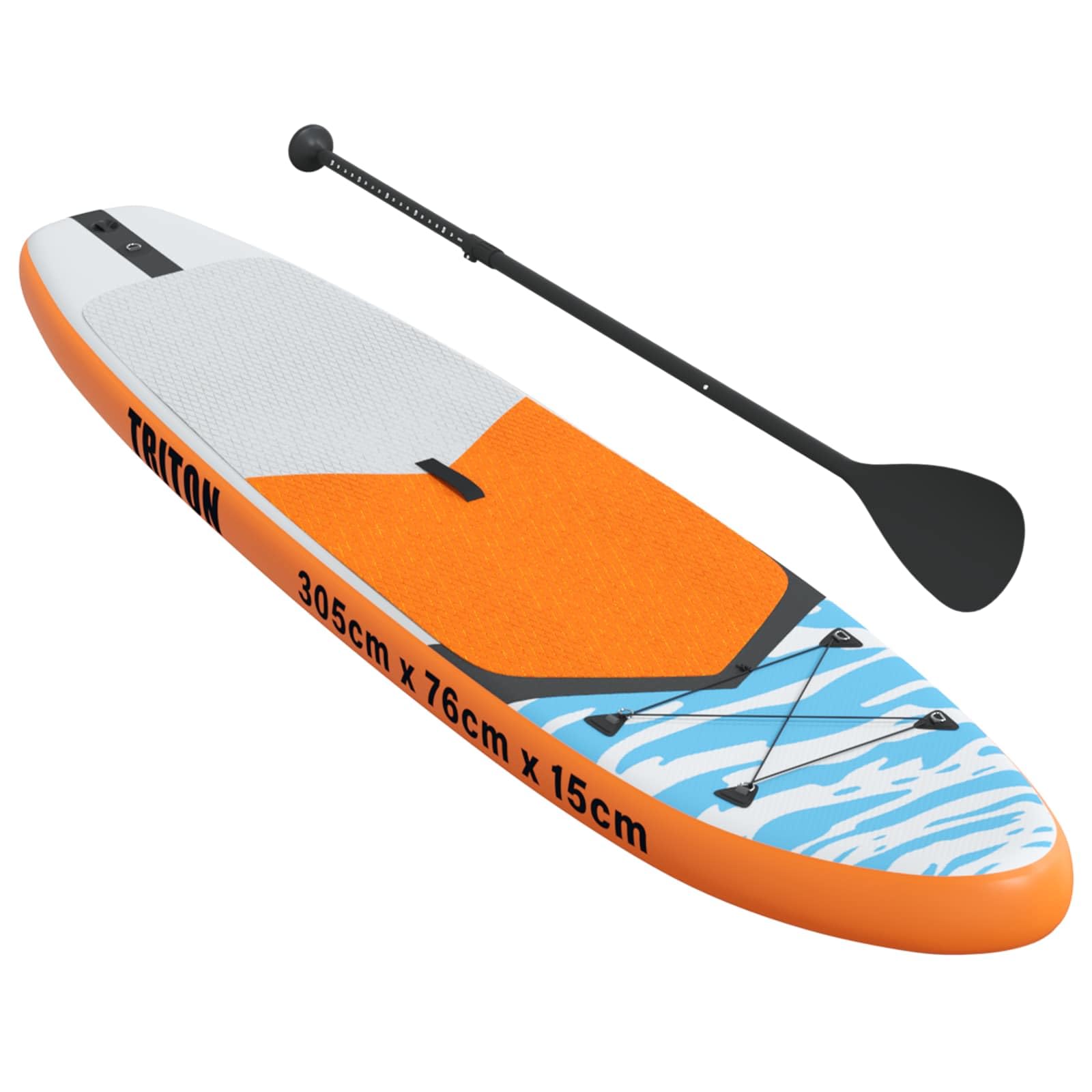 vidaXL Tavola da SUP gonfiabile in PVC con motivo a onde, per sport acquatici estivi