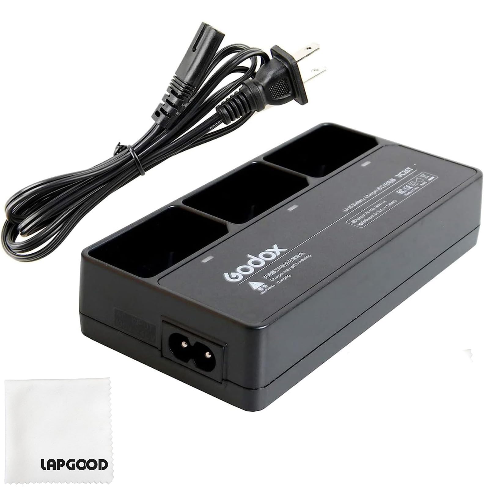Godox VC26T Triple Battery Charger Kit for Godox AD100PRO V860III-C V860III-N V860III-S V1-C V1-N V1-S V1-PROC V1-PRON V1-PROS Flash Speedlite