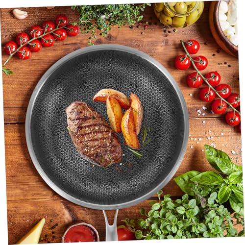 Sartén Wok de Acero Inoxidable con Estructura Panal miniatura 3