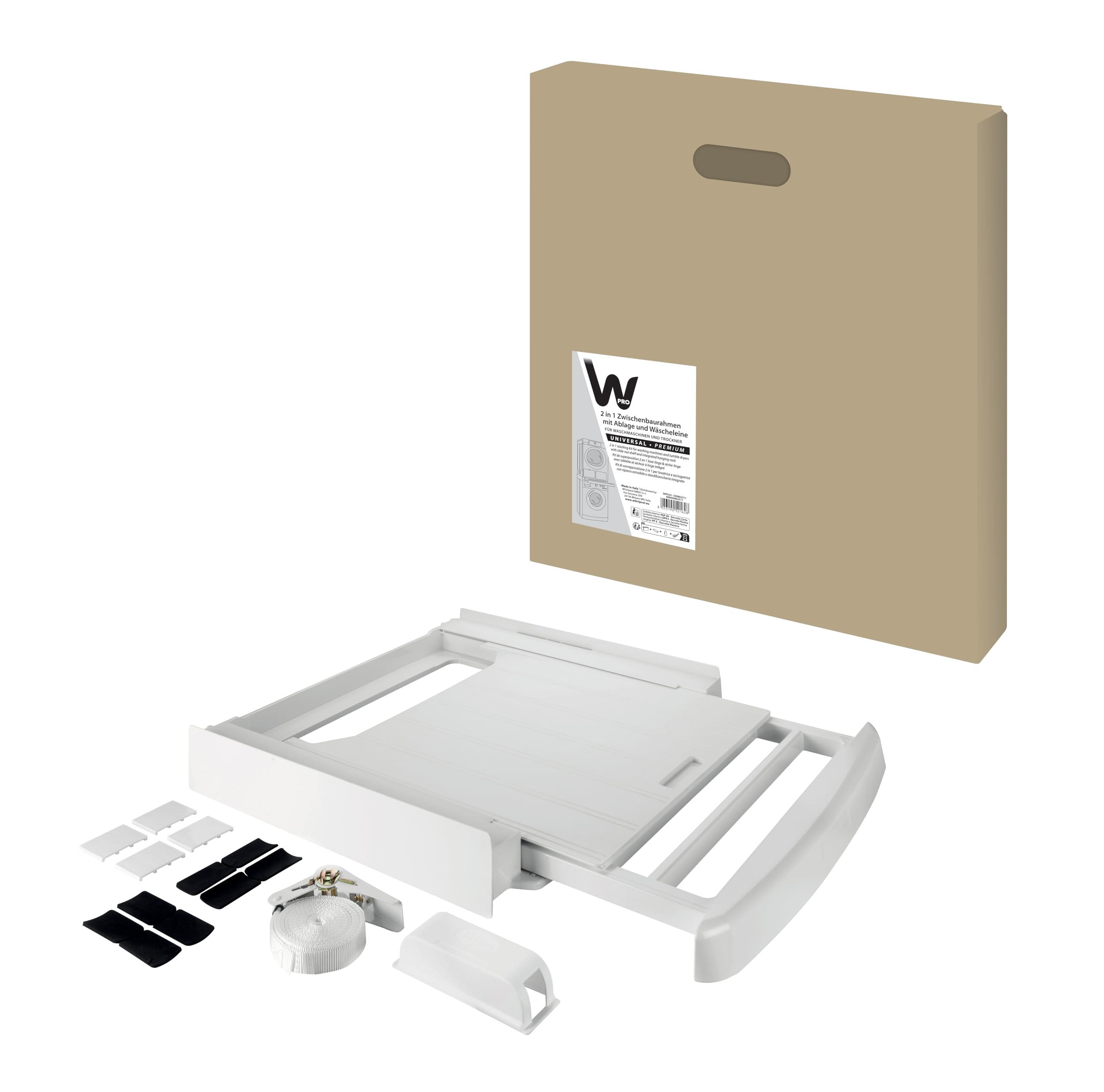 WPRO SKP024 Universal-Zwischenbausatz Premium für Waschmaschine und Trockner