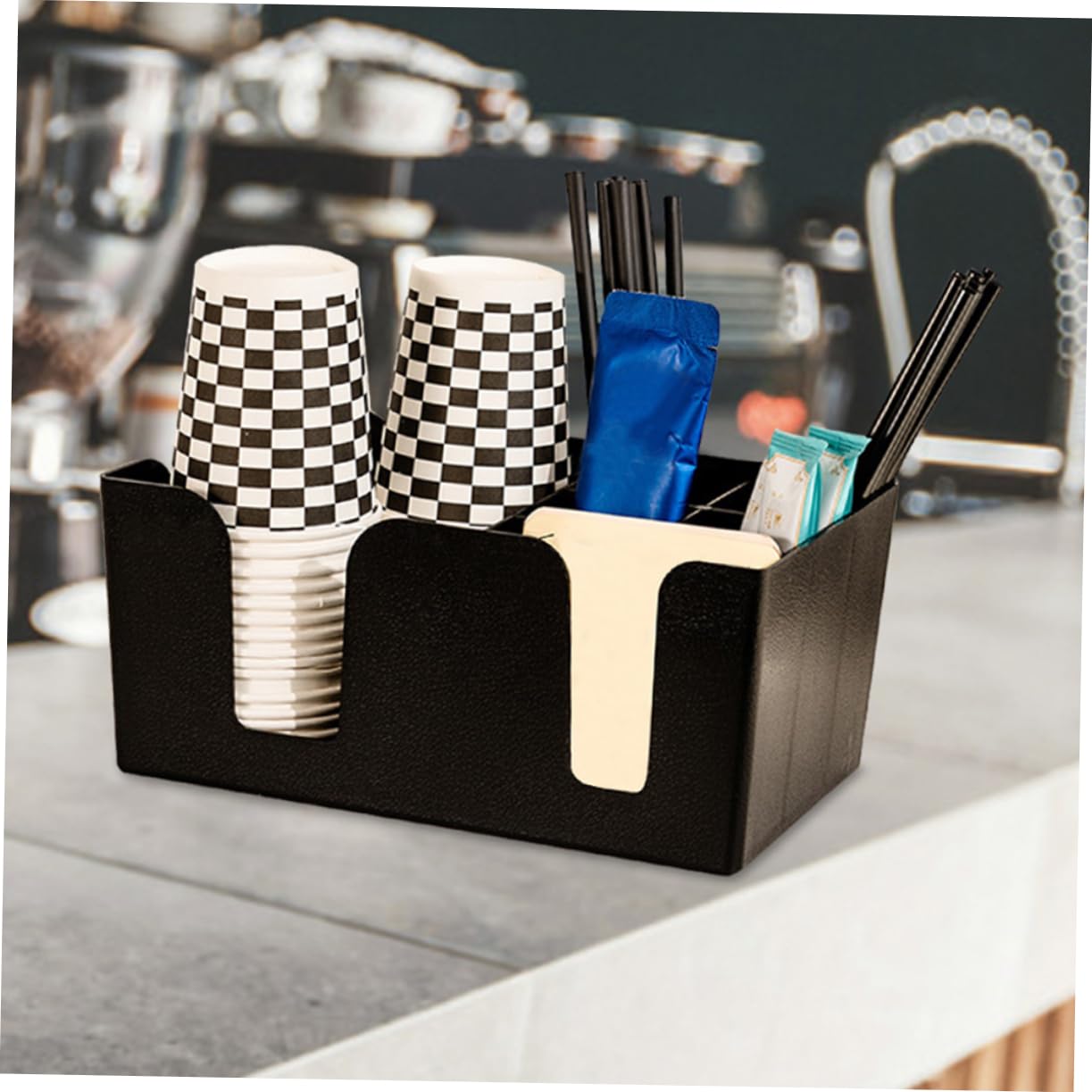 VOSAREA 2pièces Boîte De Rangement Compartimentée Pour Sachets De Thé Et Café Organisateur De Comptoir Et Bureau Design Épuré