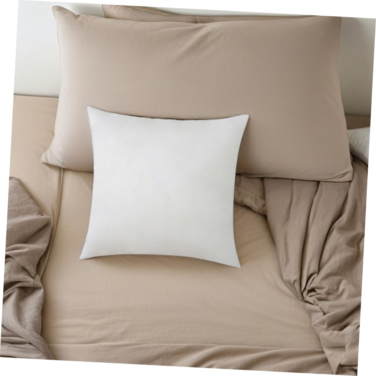 BESTYASH 2pezzi Cuscino Quadrato Bianco Inserti per Cuscini Imbottiti Riempitivi per Cuscini Decorativi per Divano Letto e Sedie Supporto Morbido e Durevole