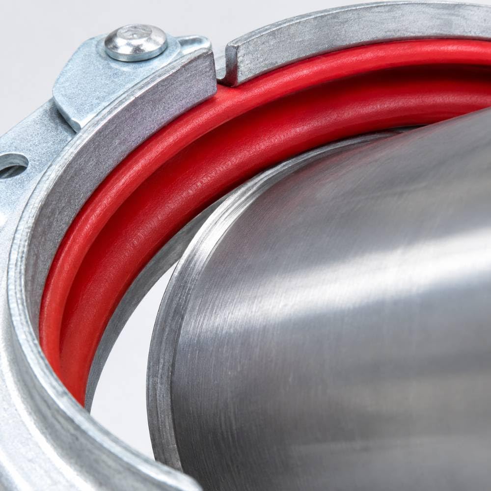 Fascetta con chiusura a leva 125 mm per tubi metallici e flessibili