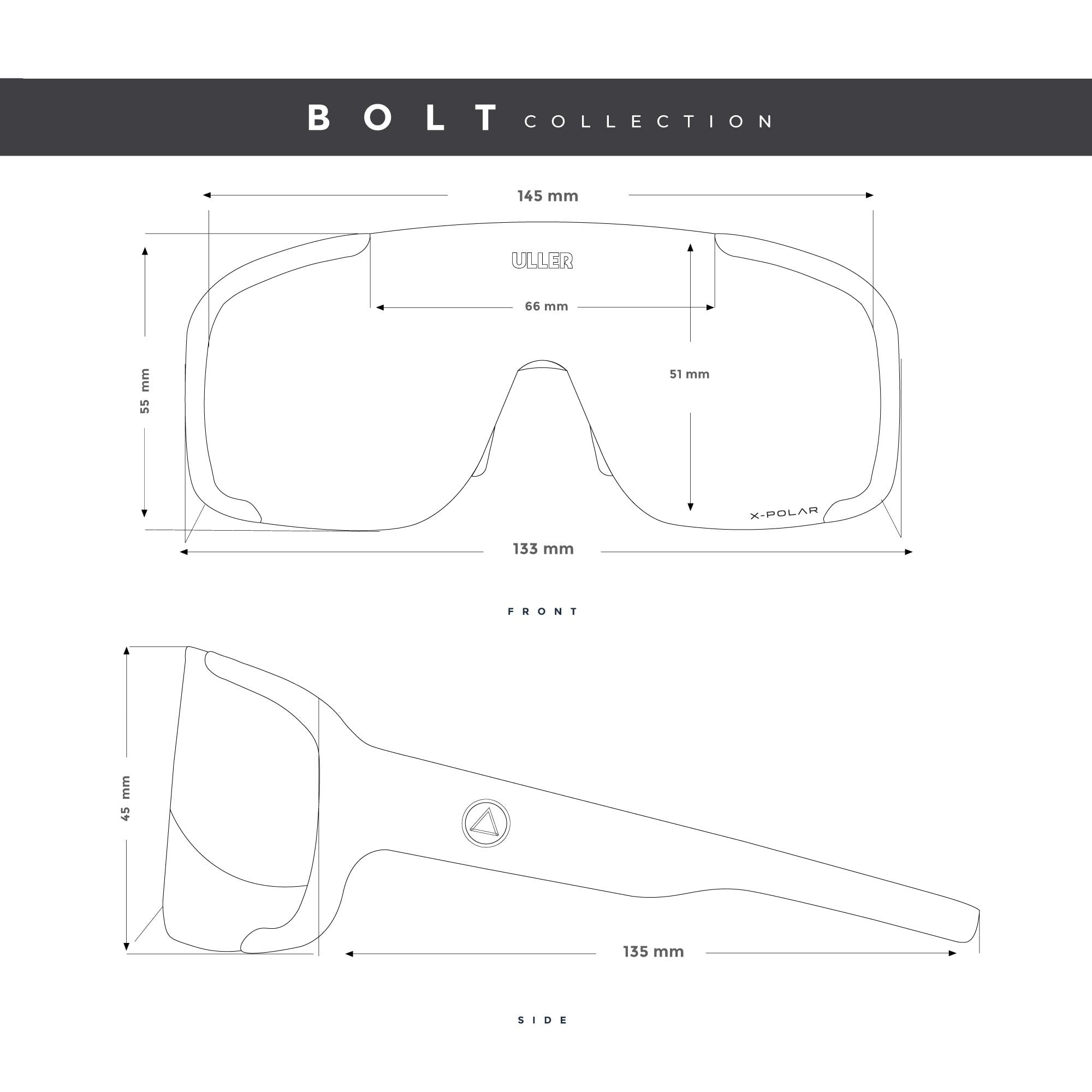 Uller Gafas de sol Deportivas Polarizadas para Ciclismo y Running Hombre Mujer Modelo BOLT